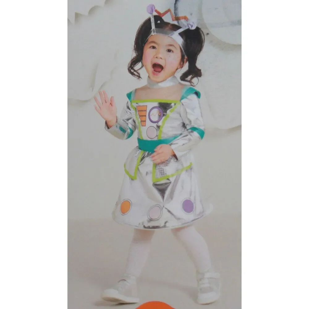 HYDE and EEK Metallic Silver Robot Hoop Dress Infant Size 0-6 Month